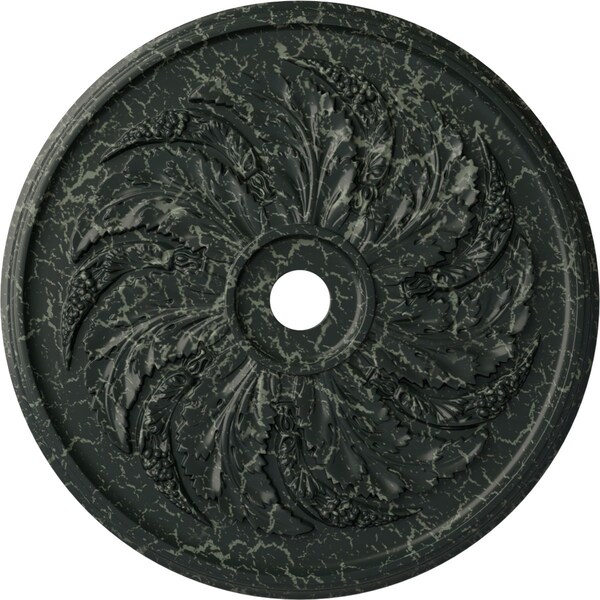 Ekena Millwork Sellek Ceiling Medallion (Fits Canopies up to 9"), 42 1/8"OD x 1 7/8"P, Painted Turtle Crackle CM42SKPTC - main